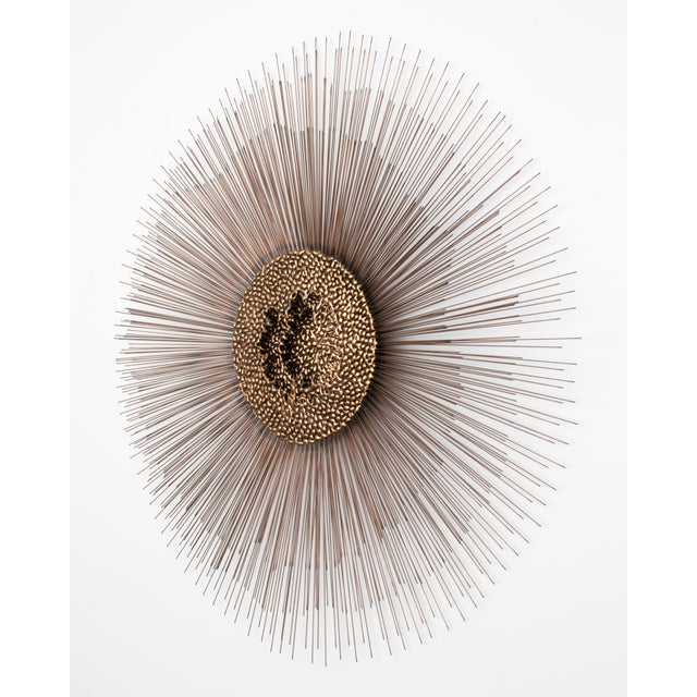 William Friedle Large Vintage Mid Century "Sunburst" Wall Sculpture by William & Bruce Friedle For Sale - Image 4 of 7