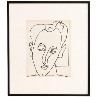 Françoise Gilot, Figurative Composition, 1951, Original Lithograph, Framed For Sale