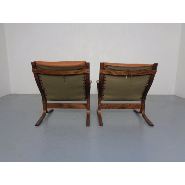 Wood Mid-Century Modern Siesta Table and Leather Chairs by Ingmar Relling for Westnofa, Norway, 1960s, Set of 3 For Sale - Image 7 of 18