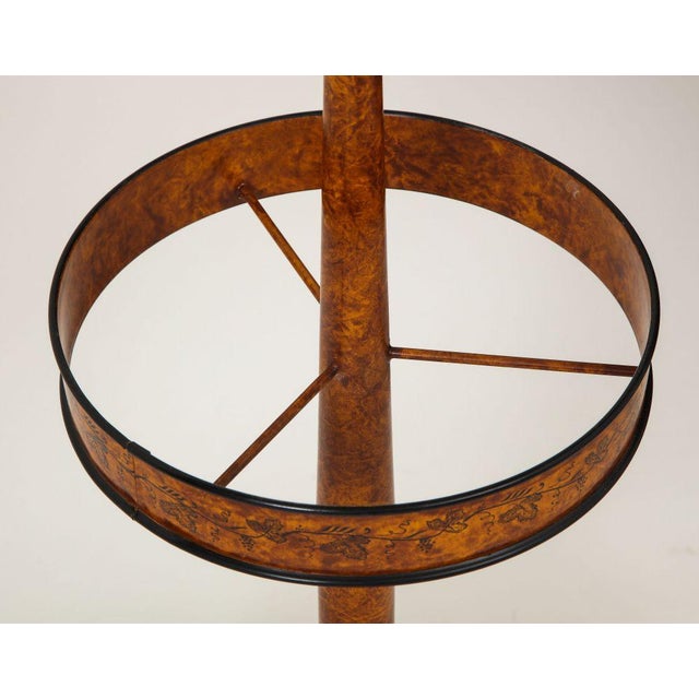 Late 20th Century Orange Tôle Circular Umbrella Stand For Sale - Image 5 of 10