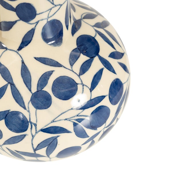 Ceramic Olivia Water Pitcher Dusty Blue For Sale - Image 7 of 11