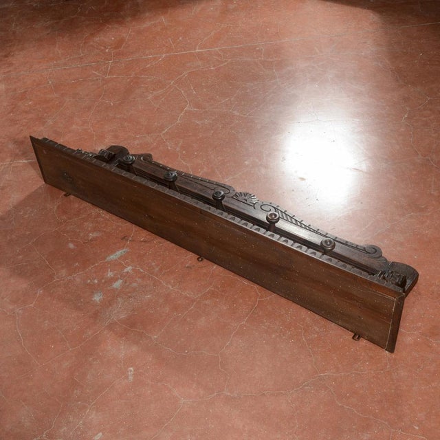 Brown Renaissance Style Carved Wall Coat Hanger, 1920s For Sale - Image 8 of 18