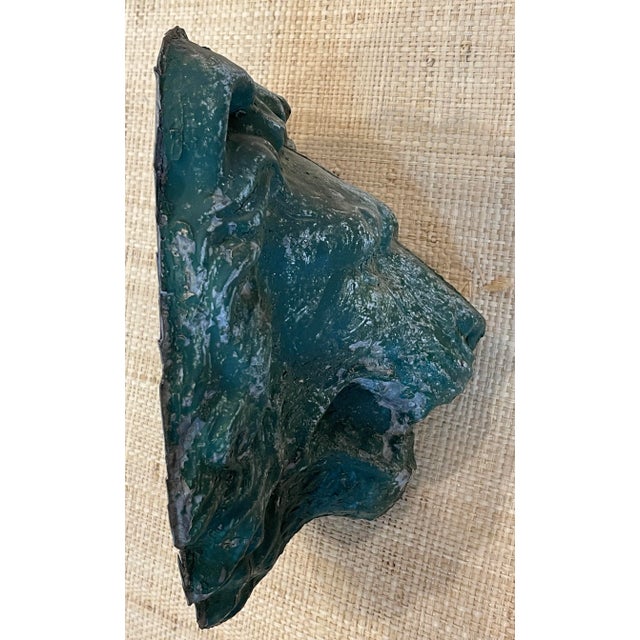 Antique Zinc Architectural Lion Heads - a Pair For Sale In Miami - Image 6 of 9