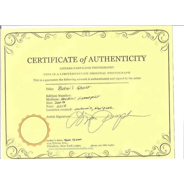 Modern Genre Photography Print Titled " Bobbi's Ghost", Limited Edition For Sale - Image 9 of 10