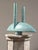 1950s Vintage Japanese Modernist Turquoise Double Stem Ikebana Ceramic Vessel, Signed For Sale - Image 5 of 11