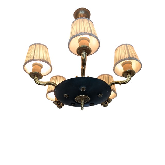 Vintage Chandelier by Paavo Tynell for Oy Taito Ab, 1930s For Sale - Image 4 of 18