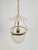 Gold Vintage Brass and Mounted Glass Hundi Lantern Bell Lamp, 1950s For Sale - Image 8 of 13