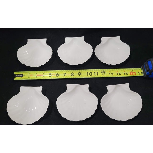 Ceramic 1900s Antique French Limoges René Frugier "Aluminite" Shell Dishes - Set of 6 For Sale - Image 7 of 7