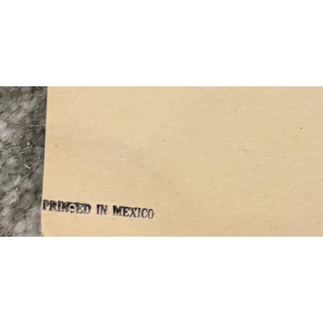 Original Vintage Carlos Merida 1945 Silkscreen Print " Pescadores De Patzcuaro" Plate Signed For Sale - Image 4 of 6