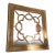 Uttermost Piazzale Antique Gold Square Geometric Wall Mirror 30x30x2 For Sale