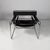 Italian modern black fabric armchairs Wassily by Marcel Breuer for Gavina, 1960s Pair of armchairs model Wassily or B3 in...
