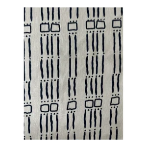 Marika Meyer Elliot Linen Fabric 1 Yard in Blue