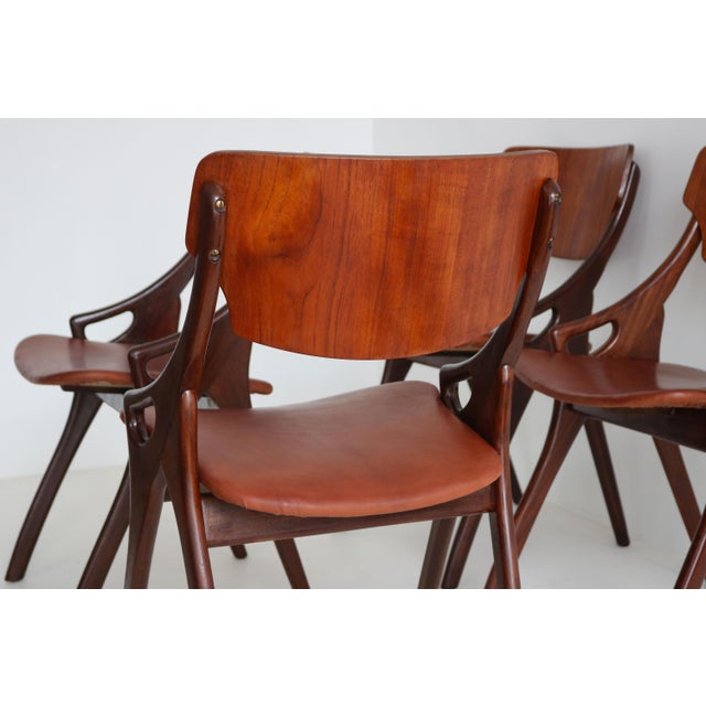 Danish Dining Chairs by Arne Hovmand Olsen for Mogenskold, 1950, Set of 4 For Sale - Image 10 of 13