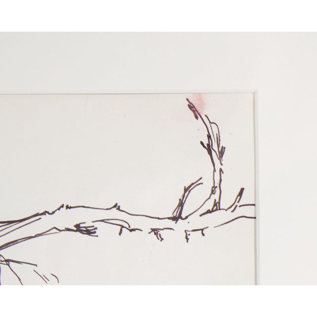 1960s 1964 Ink Drawing of a Tree Signed by James L. Bruch For Sale - Image 5 of 8