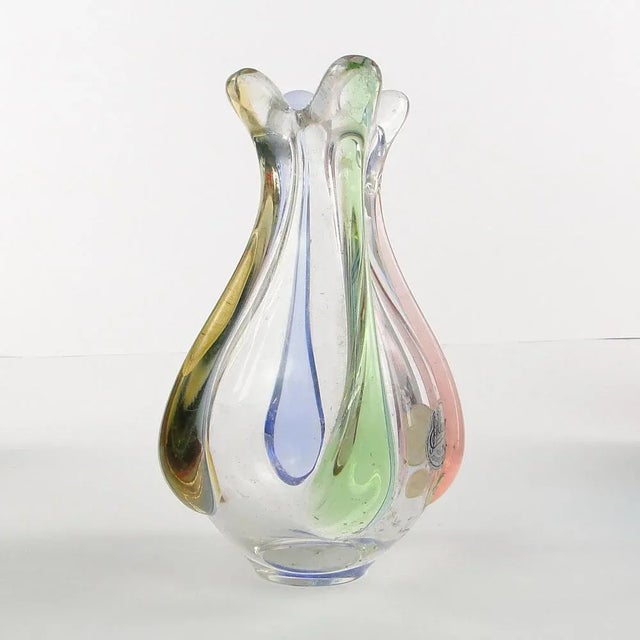 Vase by Hanna Machanovska for Mstisov Glassworks, Czechoslovakia, 1960s For Sale - Image 9 of 10