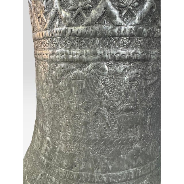 Add a layer of authentic historic charm to your space with this stunning antique Middle Eastern / Indo-Persian tinned...