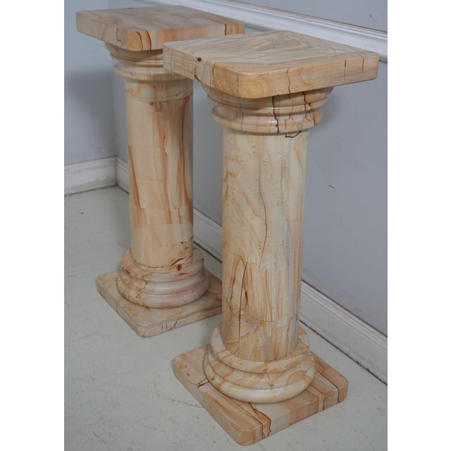 Age: Approx: 60 Years Old Details: Each Pedestal Is In 5 Sections High Quality Construction Large Impressive Pedestal...