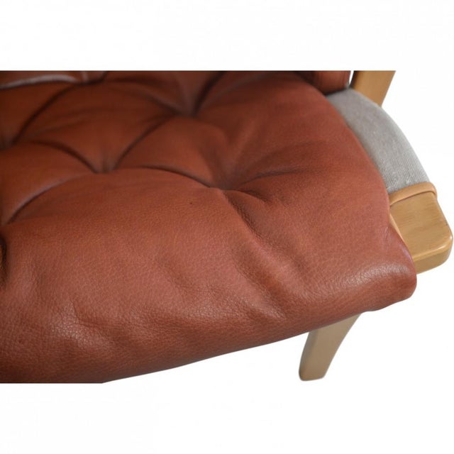Vintage Stud Chair in Cognac Leather by Bruno Mathson, 1990s For Sale - Image 13 of 16