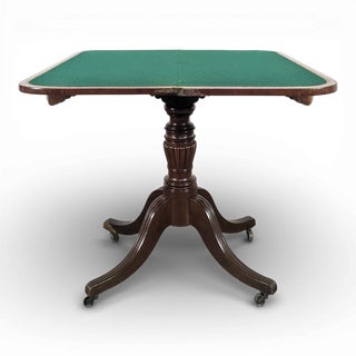 English Mahogany Games Table For Sale