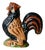 Rustic Rooster in Polychrome Glazed Terracotta, 1930s For Sale