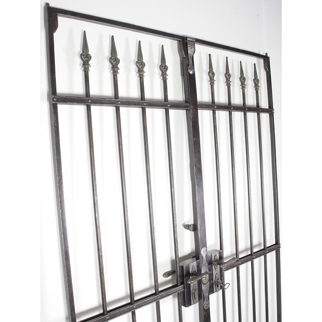 Antique Iron Wrought Double Doors, 1880s For Sale - Image 11 of 14