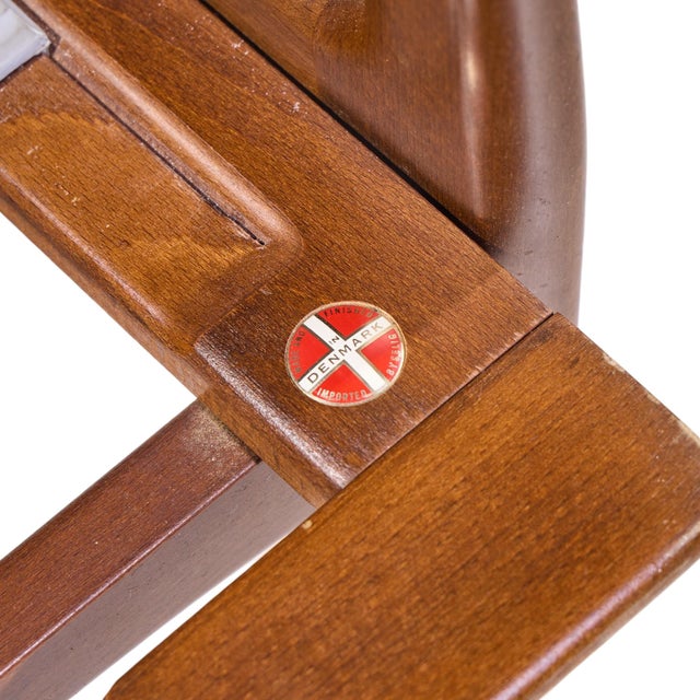 Kofod Larsen for Selig Mid Century Danish Walnut Lounge Chair For Sale - Image 10 of 10