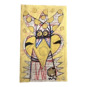 Contemporary Original Wayne Cunningham Abstract Drawing/Painting Signed