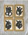 Contemporary Black and White Abstract Paintings, Set of 4, Framed For Sale - Image 4 of 4