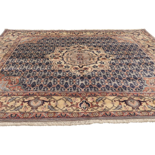 Traditional Vintage Persian Bijar Rug, 06'04 X 06'06 For Sale - Image 3 of 10