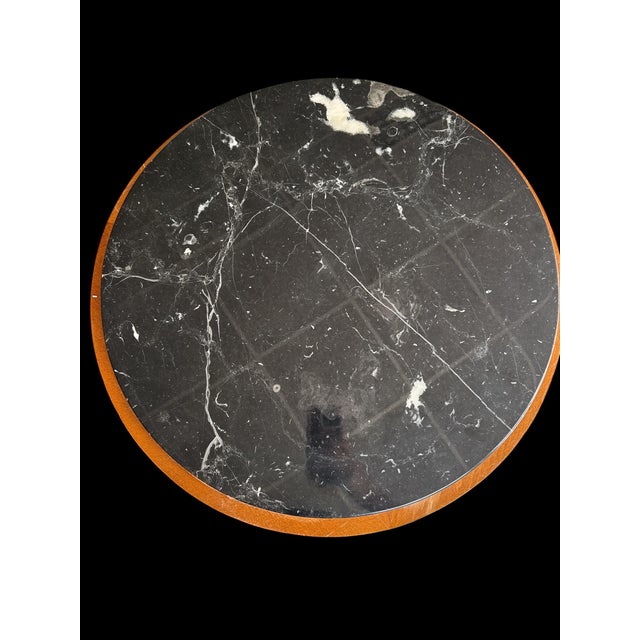 1960s 1960s Neoclassical-Style Tripod Accent Table With Marble Top For Sale - Image 5 of 9