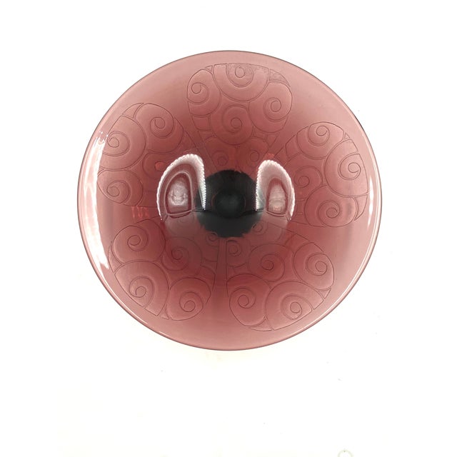 Art Deco Violet Glass Centerpiece by Charles Schneider for Le Verre Francais, France, 1930s For Sale - Image 17 of 18