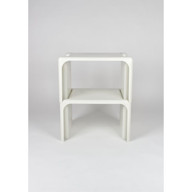 Stackable Side Tables by Giotto Stoppino for Elco, 1970s, Set of 2, in Very Good conditions. Designed 1970 to 1979 This...