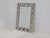 Dramatic stepped key motif hardwood frame, for a striking look in both vertical and horizontal hanging options. condition-...