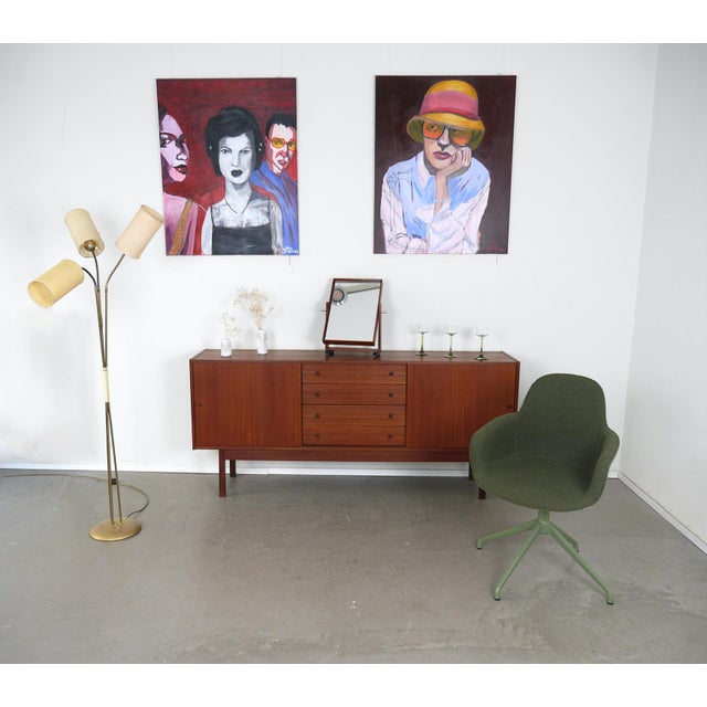 Modern Swivel Chair with Green Fabric by Studio Ape for Zuiver, Netherlands, 2010s For Sale - Image 3 of 18