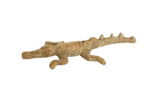 Vintage African Bronze Light Patina Alligator