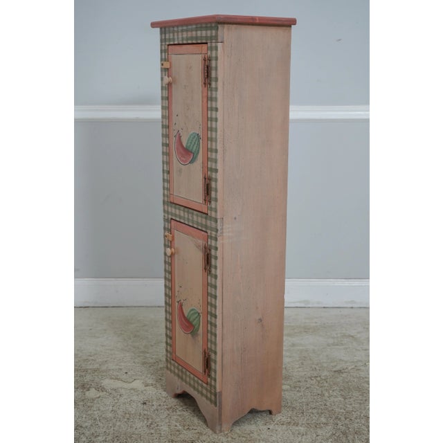 Age: C.1989 Details: Artist Signed On Door Condition: Excellent Original Finish & Condition Size: 14.5w x 10.5d x 48h