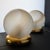 Sculptural Table Lamps with Glass Globes, Set of 2 For Sale - Image 3 of 17