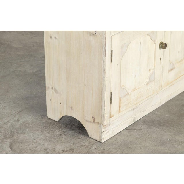 Large English Bleached Pine Locker Cabinet, 1890 For Sale - Image 11 of 16