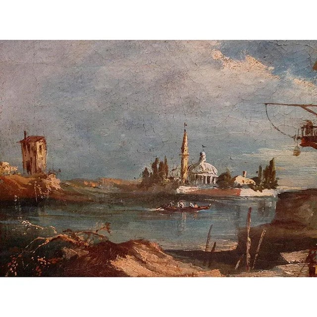1920s Anna Iduna Zehnder, Lake Landscape with Architecture, 1920s, Oil on Canvas, Framed For Sale - Image 5 of 7