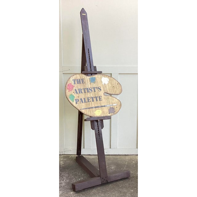 Brown Early 20th Century Artist Wood Folding Studio Easel by Devoe & Reynolds Co Inc For Sale - Image 8 of 12