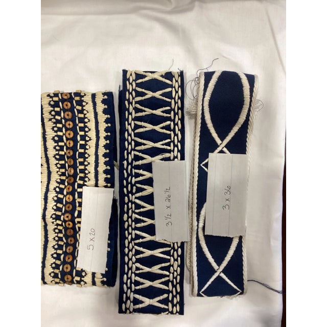 Designer Trim Remnants- Set of 3 For Sale In New York - Image 6 of 7