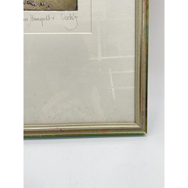 Rainer Hercks, Berlin Wall Woodpecker, 1990, Color Etching For Sale - Image 8 of 15