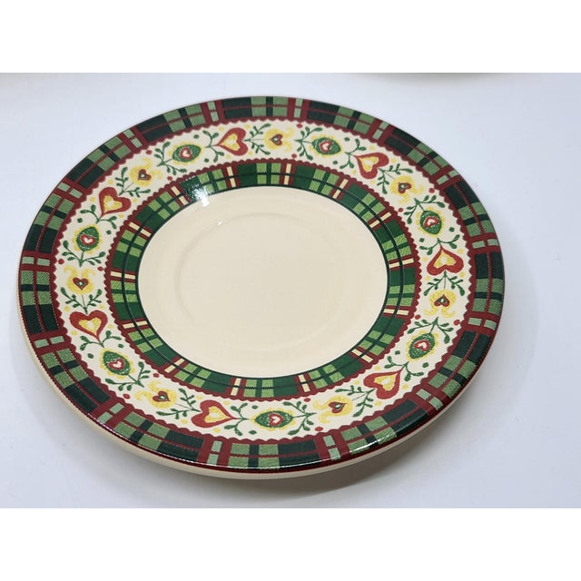 Saint Petersburg Collection Christmas Service from Niderviller Earthenware, France, 1990s, Set of 7 For Sale - Image 15 of 16