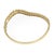 Late 20th Century Lovely 3.46ct Diamond & Sapphire 18k Yellow Gold Wave Bangle For Sale - Image 5 of 6