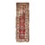 1910s Caucasian Runner Distressed Rust Animals Rug 3.3. x 10.2 For Sale