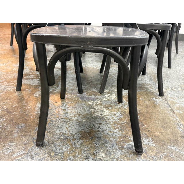 Black Restoration Hardware Metal Madeleine Side Chairs, Set of Ten For Sale - Image 8 of 12