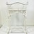 Victorian 1970s Mid-Century Boho Chic Coastal Victorian Tole Metal Flat Bar Lattice Plant Stand. For Sale - Image 3 of 13