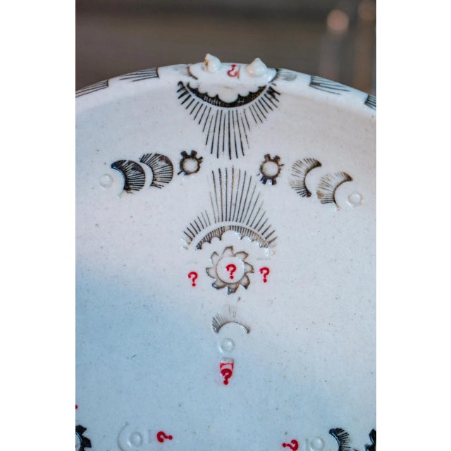 Early 21st Century Artisan Large Porcelain Cup and Saucer Set- 2 Pieces For Sale - Image 11 of 13