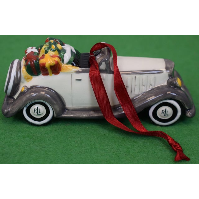 Box Set X 3 Ralph Lauren Ceramic Classic Roadsters Christmas Ornaments (New W/ Tartan Box) For Sale In New York - Image 6 of 14