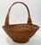Beautiful vintage wicker gathering basket. Woven handle basket features a nice deep bowl for collecting or displaying....